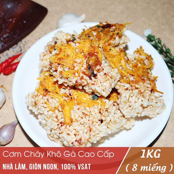 Cơm Cháy Khô Gà Lá Chanh