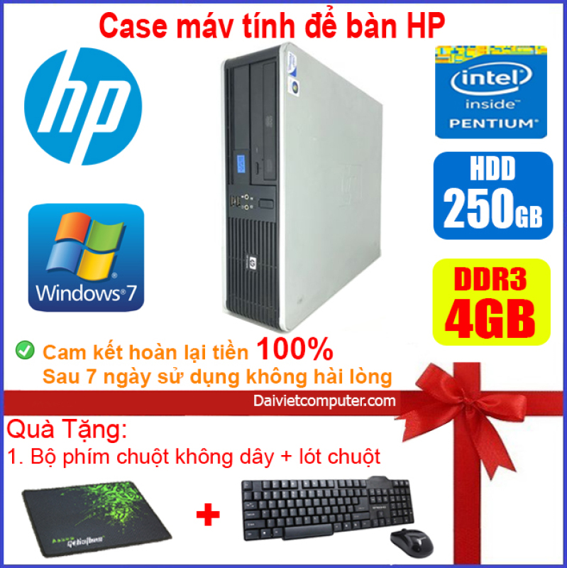 Bảng giá Case máy tính đồng bộ HP CPU Dual core E5xxx / i3-2100 / RAM 4GB / HDD 250GB-500GB / SSD 120GB-240GB [QUÀ TẶNG: Bộ chuột phím không dây + lót chuột] Phong Vũ