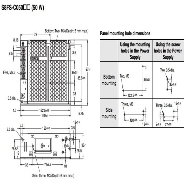 Bộ nguồn  Omron S8FS-C05024