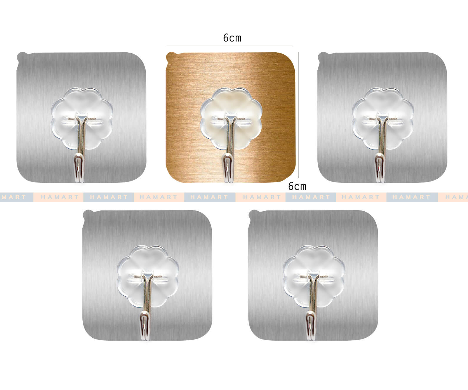 5 PCS Hooks Transparent Strong Self Adhesive Door Wall Hangers Hooks Suction Heavy Load Rack Cup Sucker for Kitchen Bathroom