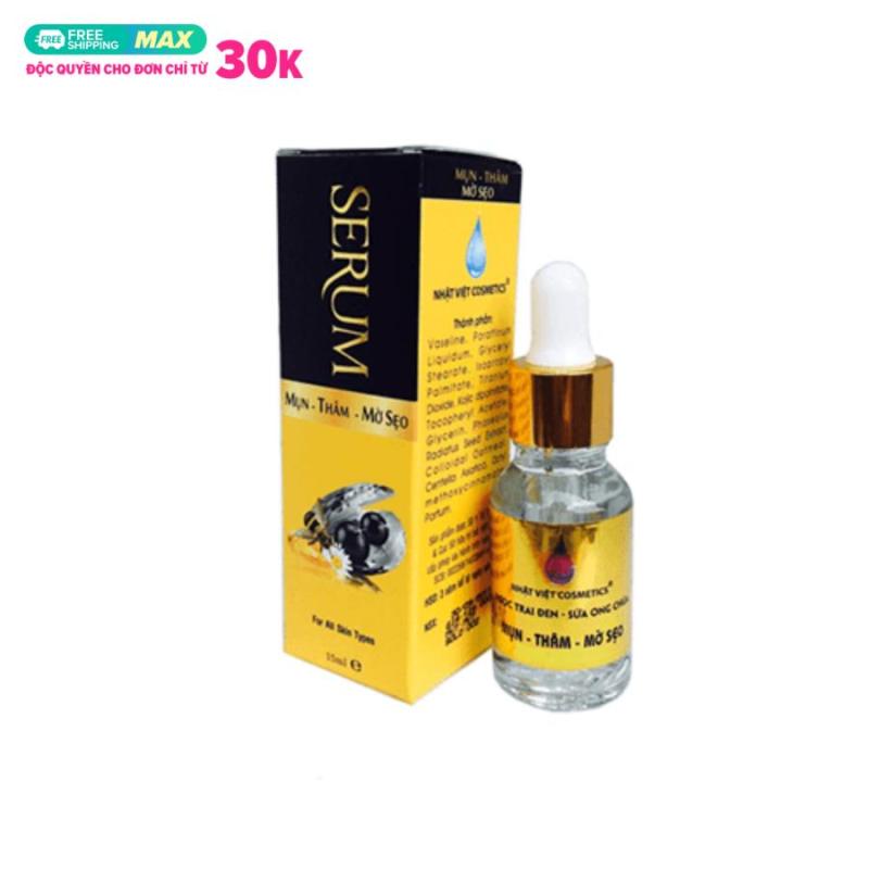 Serum Mụn, Xóa Thâm, Liền Sẹo, Ngọc Trai Đen, Sữa Ong Chúa (15ml) - Mỹ Phẩm Kim Ngân giá rẻ