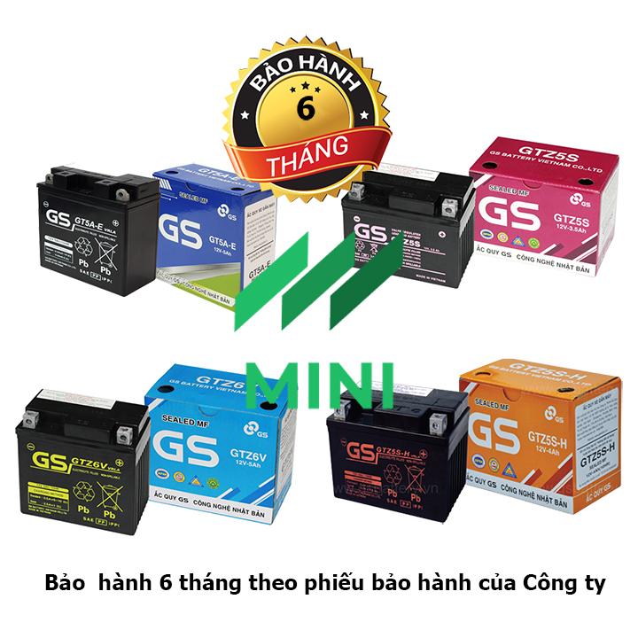 Bình ắc quy khô GS MF GT5A(12V-5Ah)
