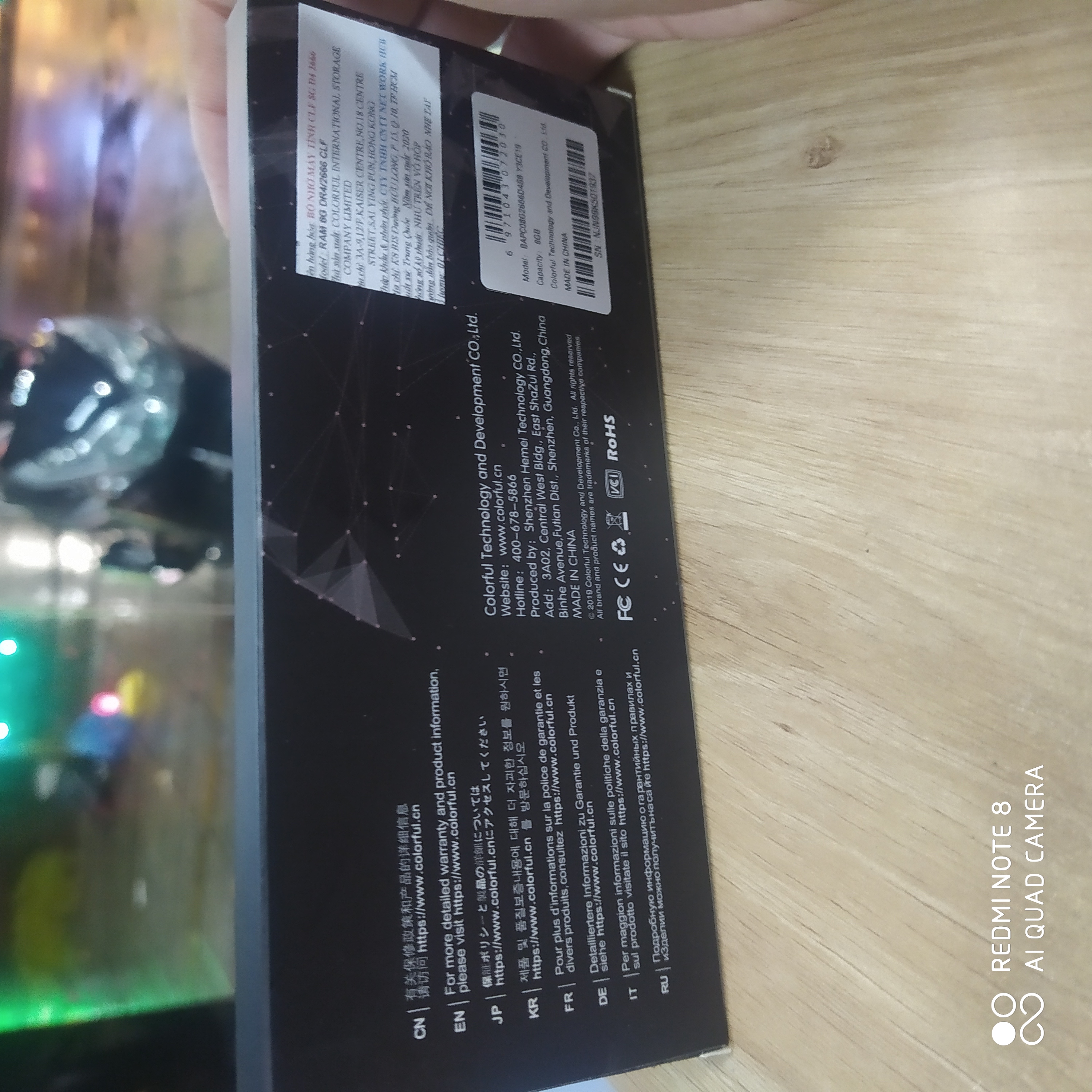 Ram DDR4 Colorful 8G/2666 Tản Nhiệt (DDR4 2666)
