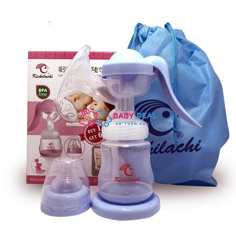Dụng cụ hút sữa tay kichilachi Nhật(tặng 6 túi trữ sữa)