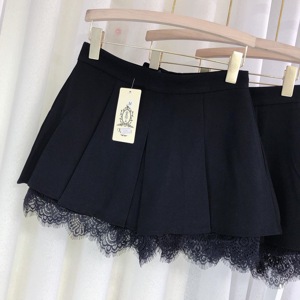 Quần short váy chân ren cá tính