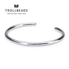 TROLLBEADS Kiềng tay bạc cao cấp Sterling Silver Bangle