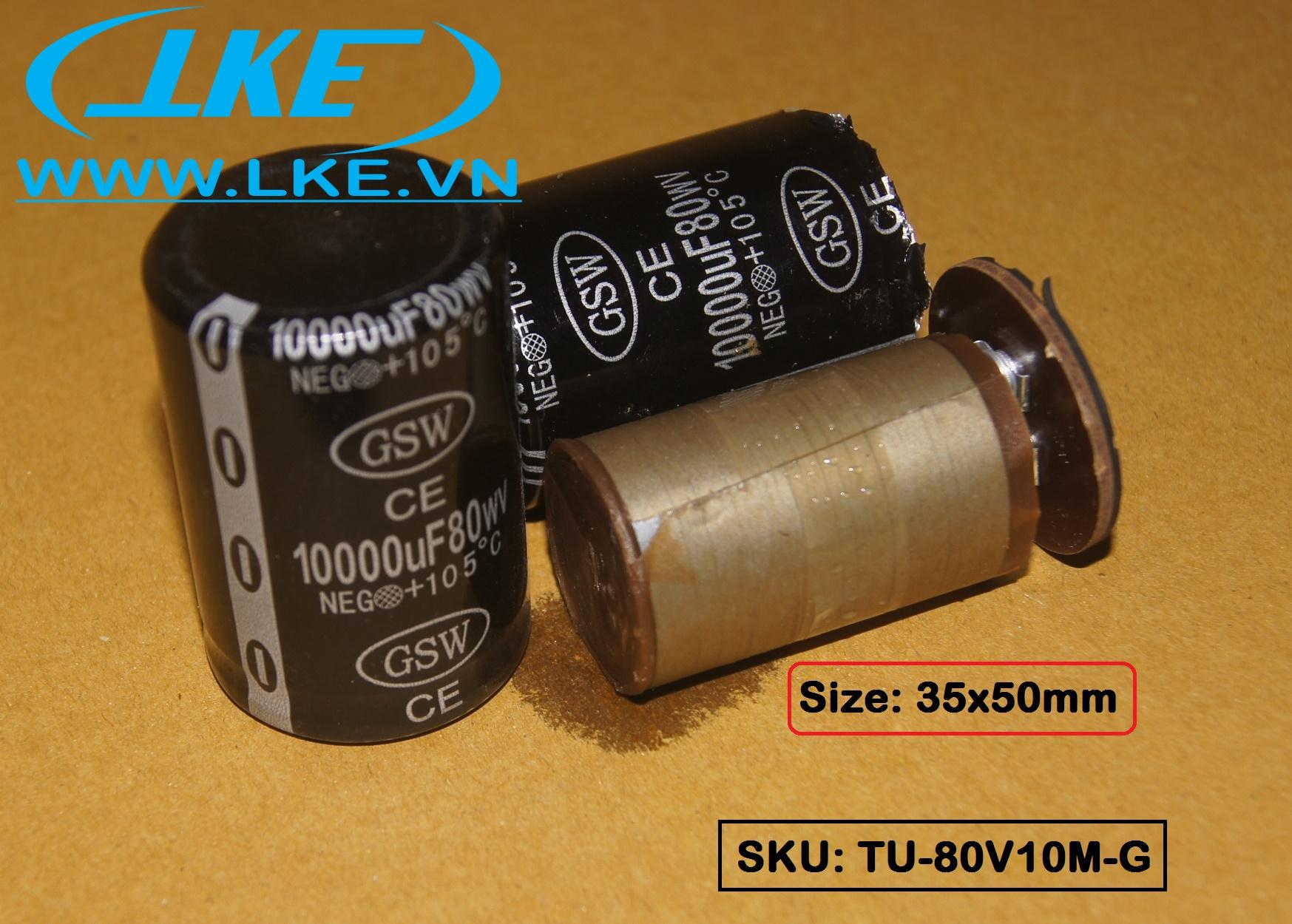[HCM]Tụ nguồn 80V 10000uF GSW