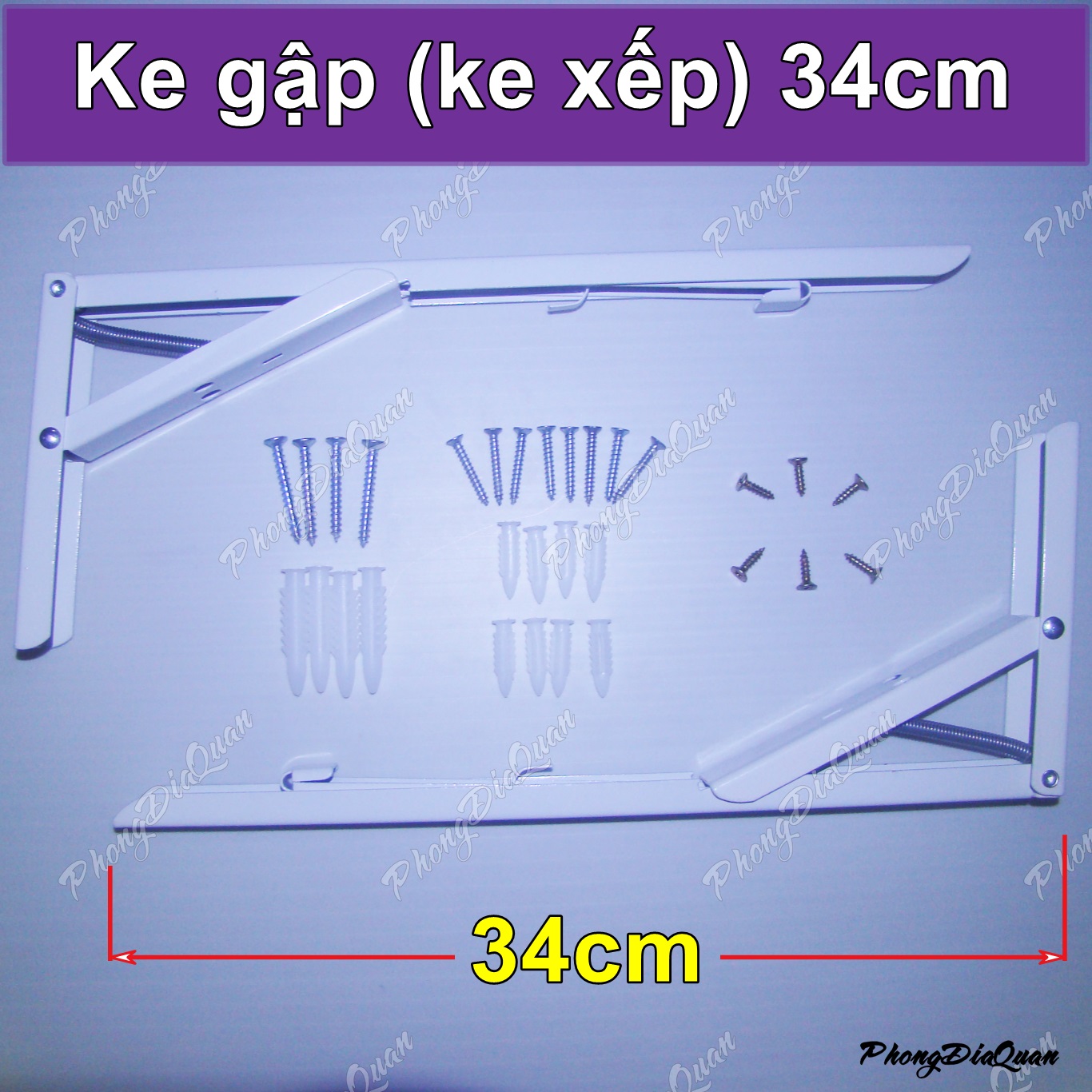 Ke gập 34cm  Ke gấp Ke xếp Bản lề gập