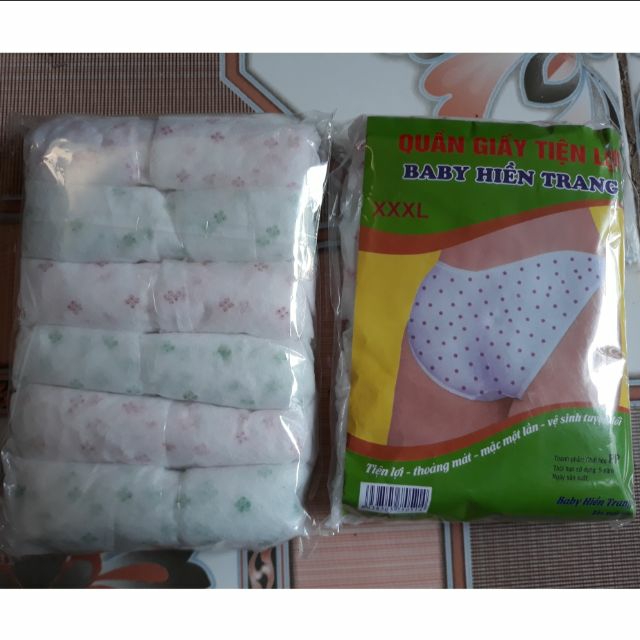 Quần lót giấy 1 túi 5 cái
