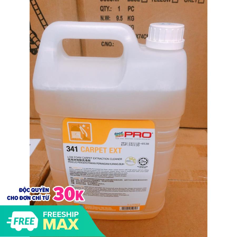[HCM] Dung dịch nước giặt chuyên dụng dùng cho thảm, nệm, ghế sofa, rèn cửa,.... Goodmaid G341-Extraction Made in Malysia can 5L