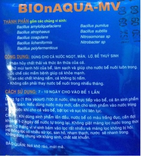 Men vi sinh làm trong nước bể cá cảnh