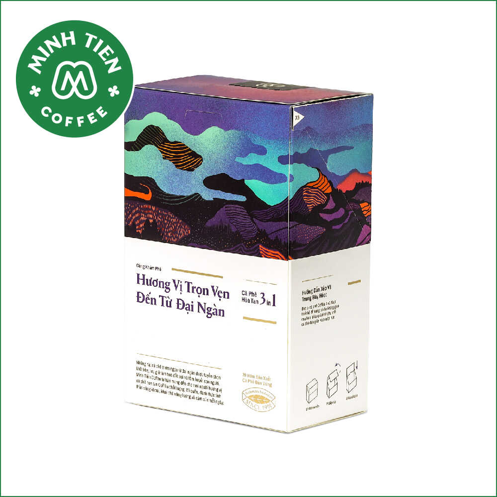 Cà phê hòa tan Coffilia  3in1 - Vị nhẹ 216g ( 18gx12 gói)