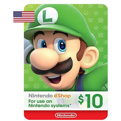 Thẻ nintendo eshop 10 usd hệ us