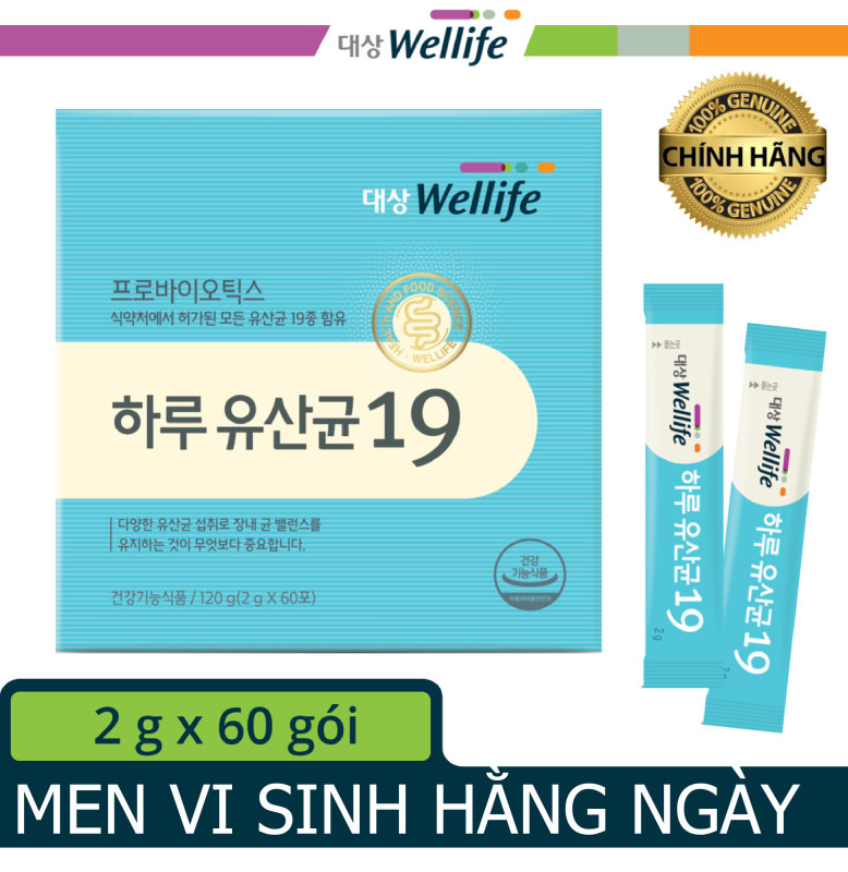 [Men vi sinh bảo vệ sức khỏe hằng ngày Hàn Quốc] Daesang Wellife/ Daily probiotics 19
