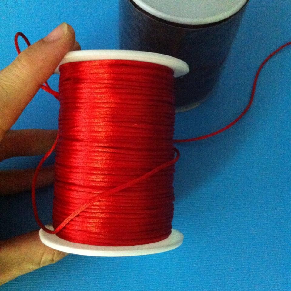 1 cuộn 90m dây tim lụa, dây se (dù bóng mềm trơn) 1mm Satin cord