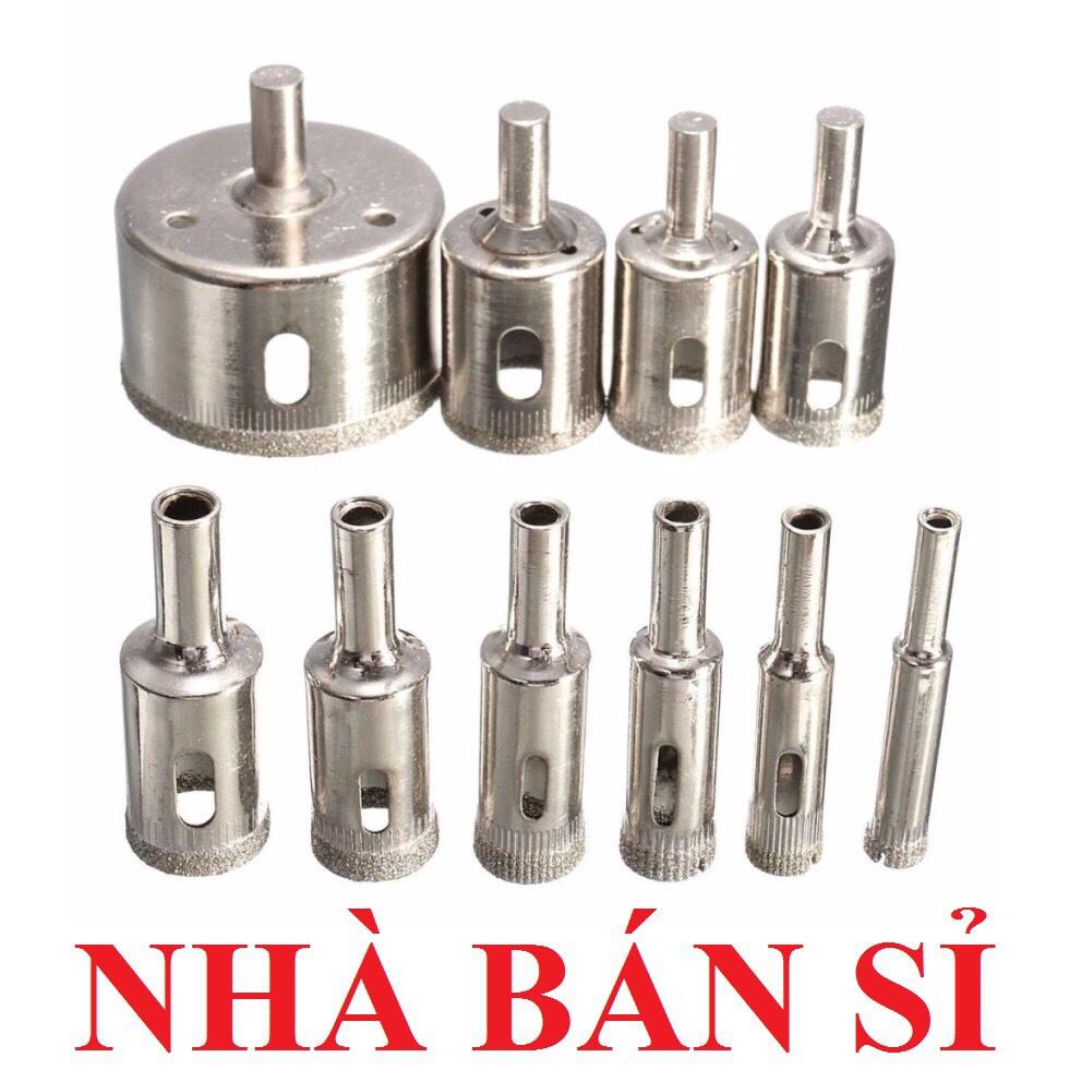 Bộ 18 Mũi khoan kính phi 6-60mm