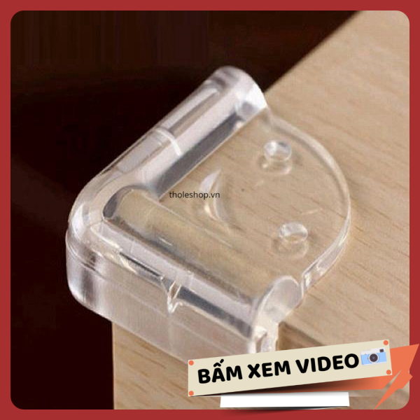[HCM]1 Miếng bịt góc bàn silicon chống va chạm - Miếng chống va chạm góc bàn cho bé kiểu chữ L -  Miếng bảo vệ cho bé an toàn - Miếng lót cạnh bàn chống va chạm cho bé [RẺ VÔ ĐỊCH]