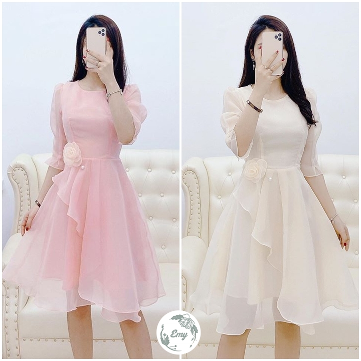 [HCM]ĐẦM VOAN LỤA TIỂU THƯ CAO CẤP ĐỦ SIZE 30 ĐẾN 72KG- V5