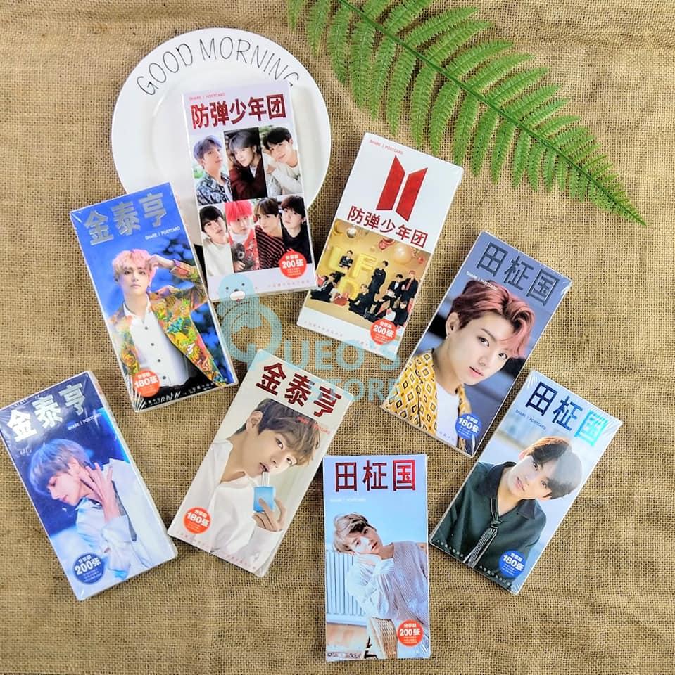 [HCM]Hộp postcard BTS JungKook (30 postcard + 30 lomo + 120 hình dán)