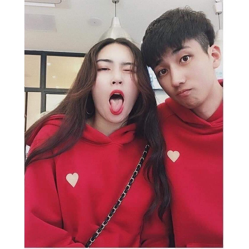[HCM]Áo Hoodie Unisex Trái Tim Thời Trang
