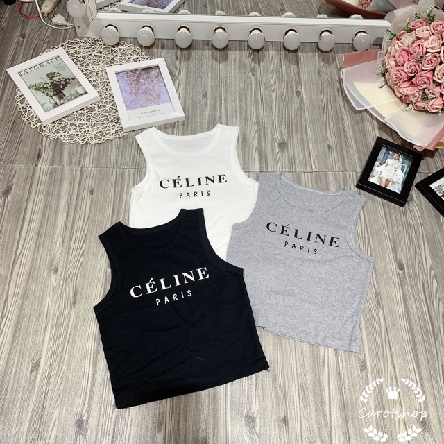 [HCM]Áo thun ba lỗ croptop in siêu hot