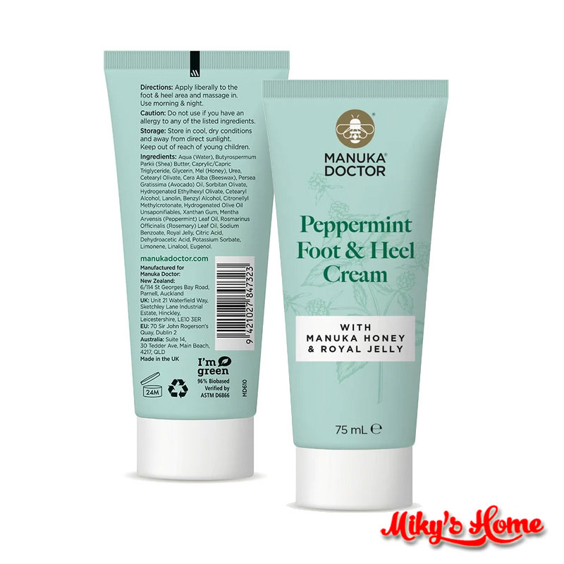 Manuka Doctor Peppermint Foot & Heel Cream 75ml