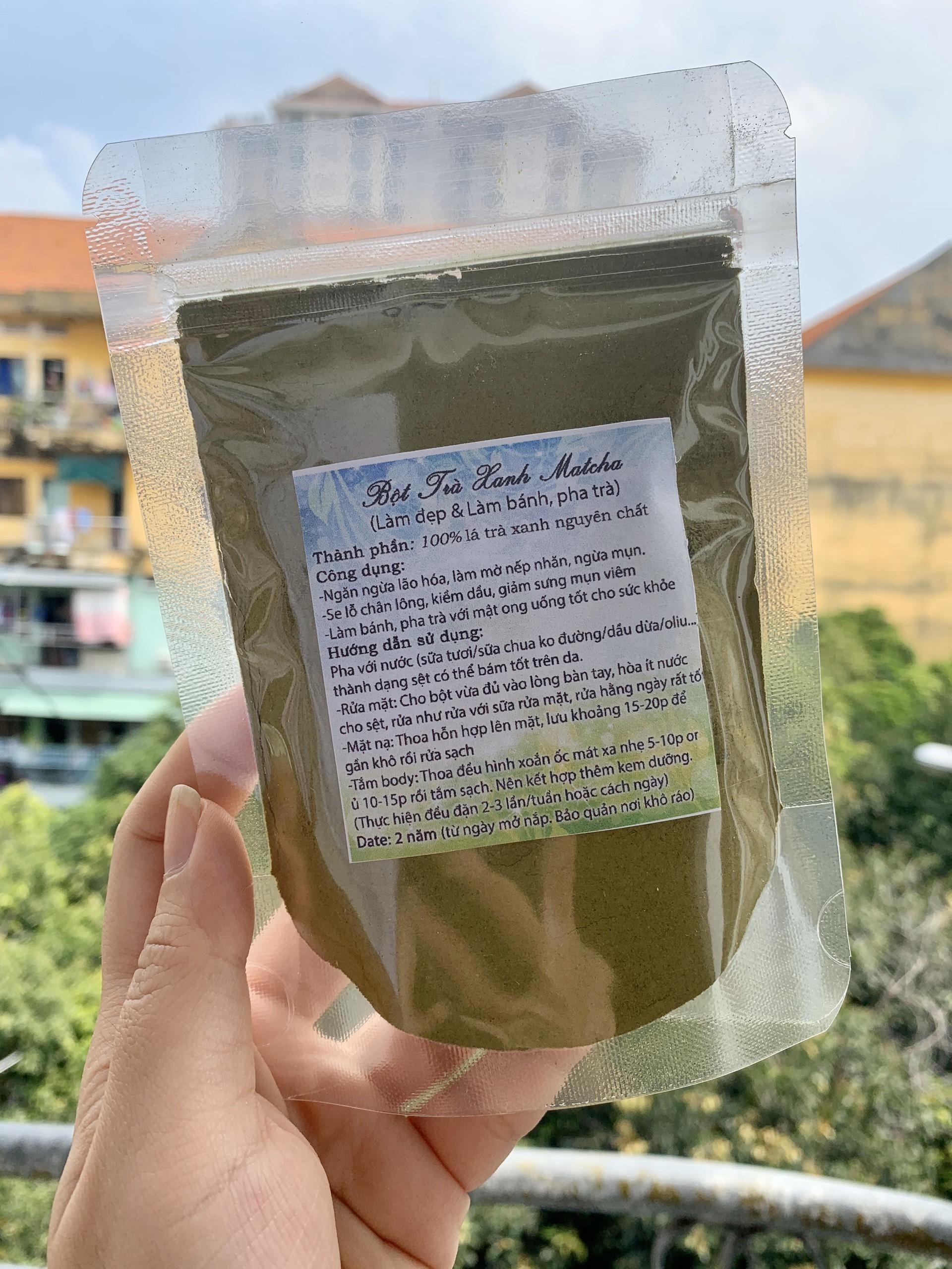 [HCM]Bột Trà Xanh Matcha 100 Gram - Làm Đẹp Ăn Uống