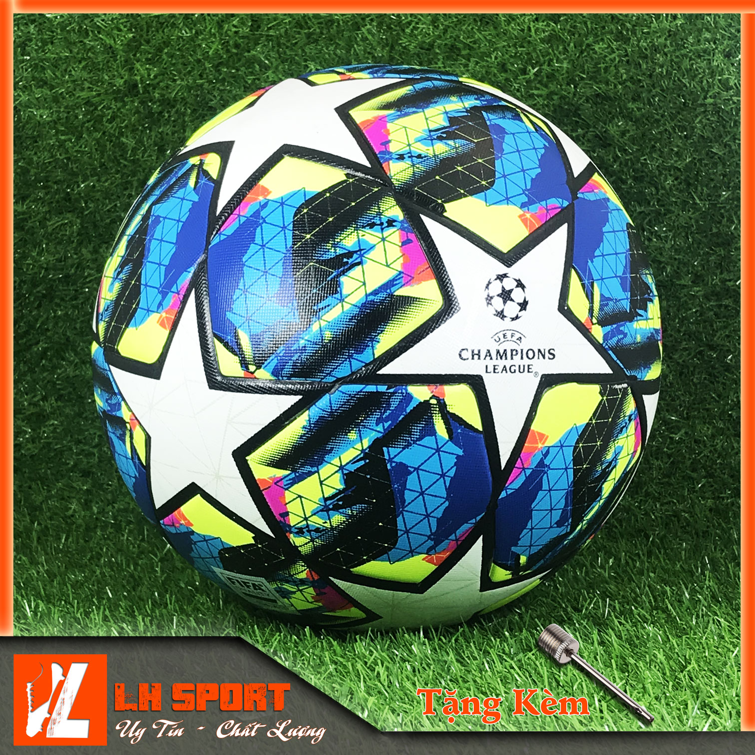 Banh Champion League 2019-2020 Cao Cấp (tặng kèm vớ và kim bơm)
