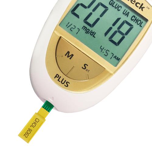 máy đo đường huyết, mỡ máu, acid uric 3 trong 1 benecheck plus 4