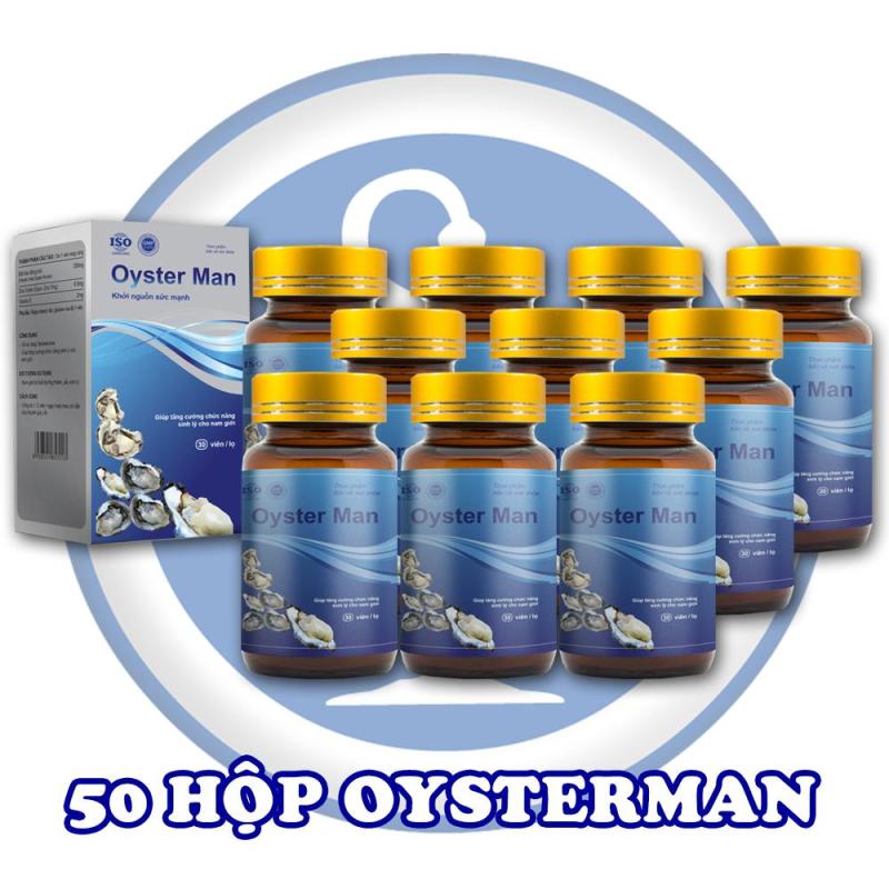 50 Hộp Hàu Oyster Man - Tăng Cường Sinh Lý Nam, Cải Thiện Chất Lượng Tinh Trùng