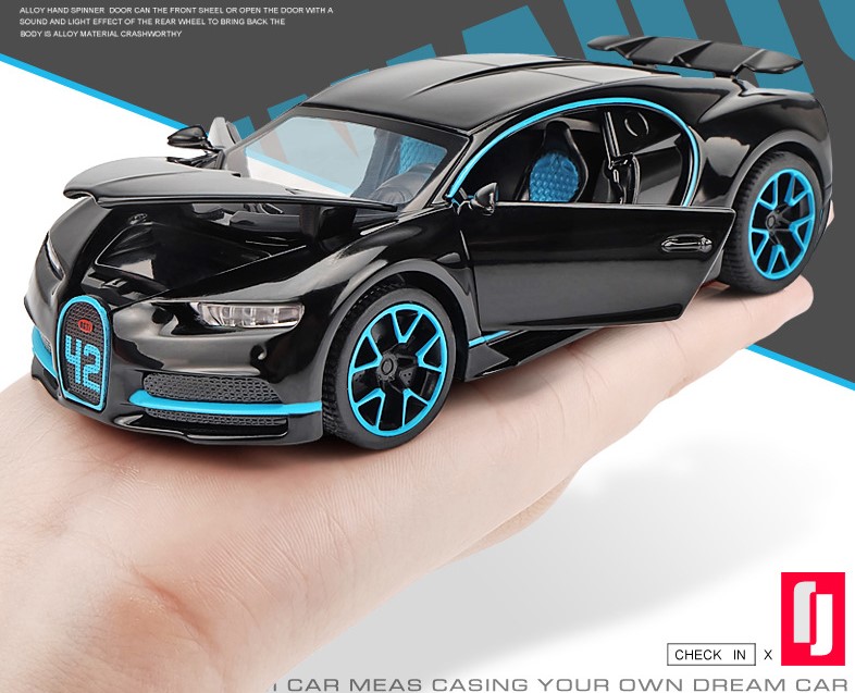 Ô tô Mô hình BUGATTI CHIRON tỉ lệ 1:32 Miniauto