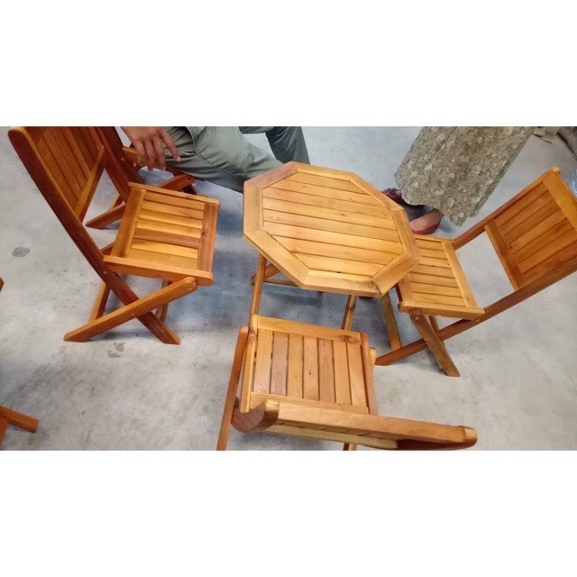 Bàn, ghế gấp trà chanh nhỏ