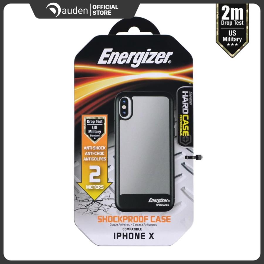 Ốp lưng Energizer chống sốc 2m cho iPhone X - ENCOSPIP8BK