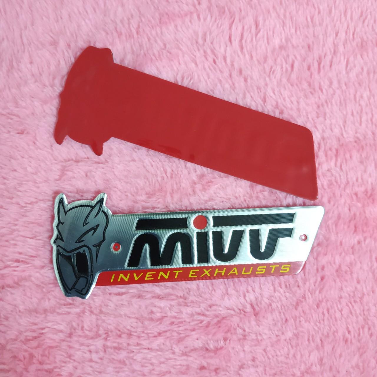 Tem nhôm dán Pô Mivv 10.4x4 cm