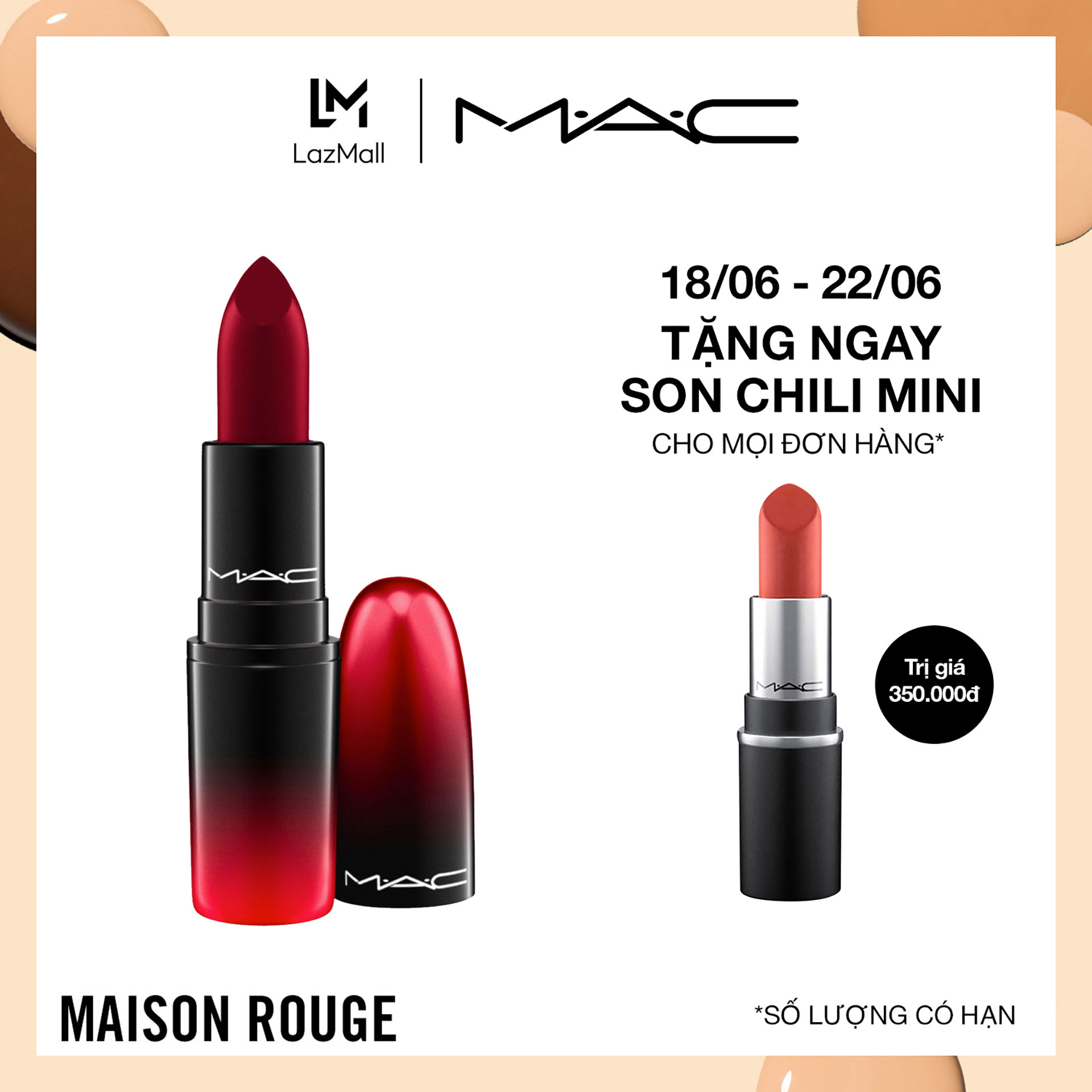 Son môi MAC Love Me Lipstick 3g|ProductId:354