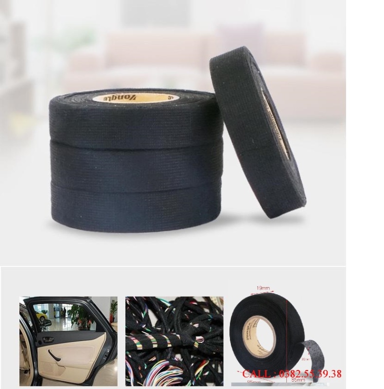 BĂNG DÍNH VẢI CÁCH NHIỆT QUẤN BẢO VỆ DÂY ĐIỆN TRÊN Ô TÔ, XE MÁY VÀ CÁC THIẾT BỊ ĐIỆN TỬ