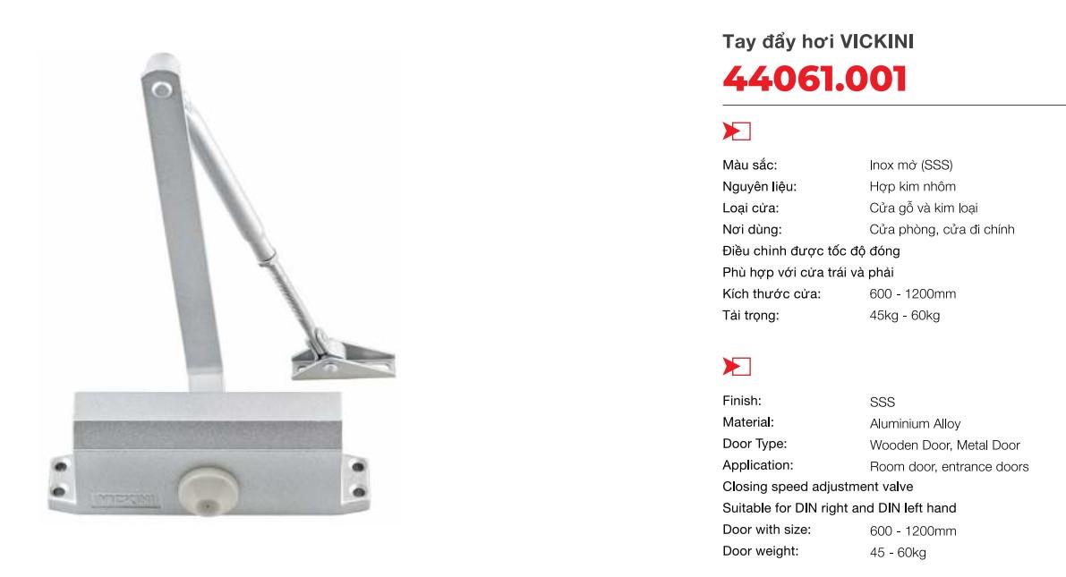 [HCM]Tay đẩy hơi VICKINI 44061.001 (45-60kg)