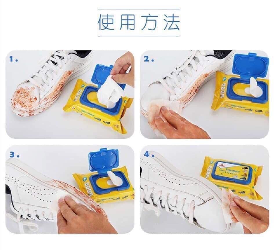 giấy ướt lau giầy