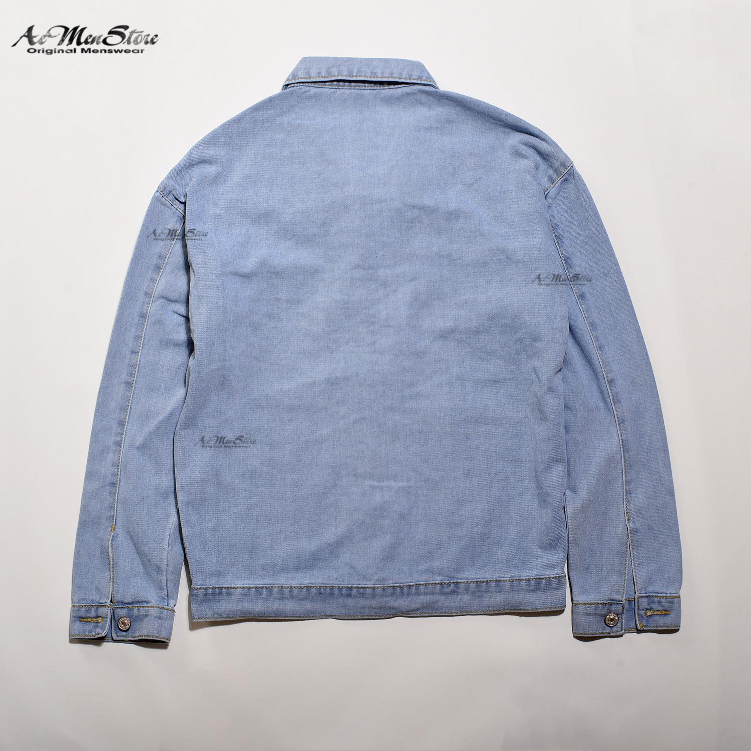 ROUTINE áo denim jacket phong cách mới lạ