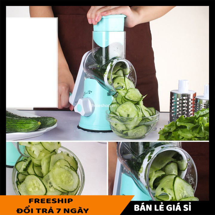 Máy thái rau củ quả - Máy thái rau củ quả đa năng bằng tay - Máy Cắt Rau Bằng Tay, Máy Thái, Dụng Cụ Bào Khoai Tây