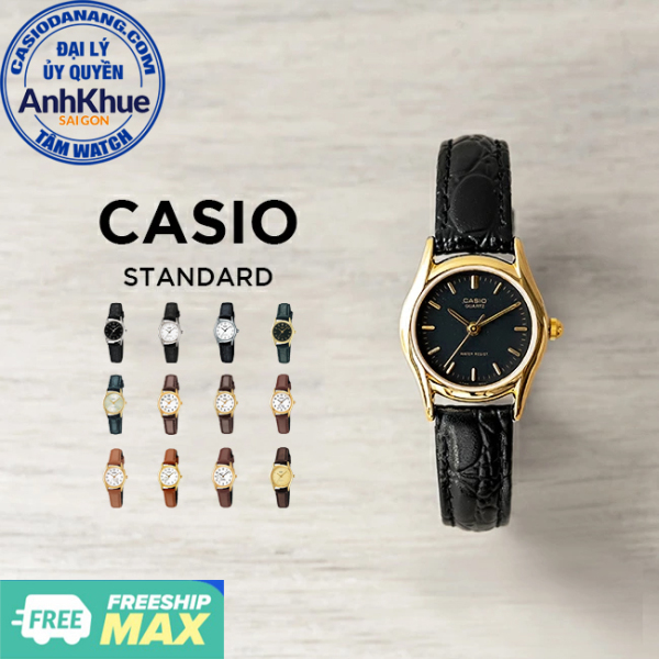 Đồng hồ nữ dây da Casio Standard chính hãng Anh Khue LTP-1094 Series (23mm)