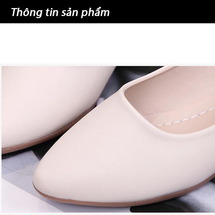 Giày Nữ Búp Bê Đế Bệt Mũi Nhọn