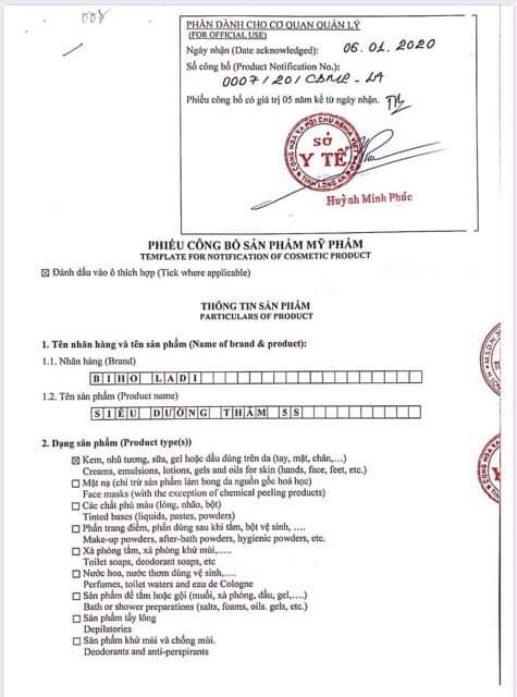 [HCM]Kem siêu dưỡng thâm 5S biho ladi 20g(chuyên khử thâm nách bẹn môngbikini và khử mùi)