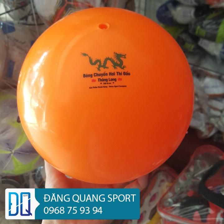 Qủa bóng chuyền hơi thi đấu THĂNG LONG 250g màu cam - tặng kèm kim bơm và túi lưới đựng bóng -