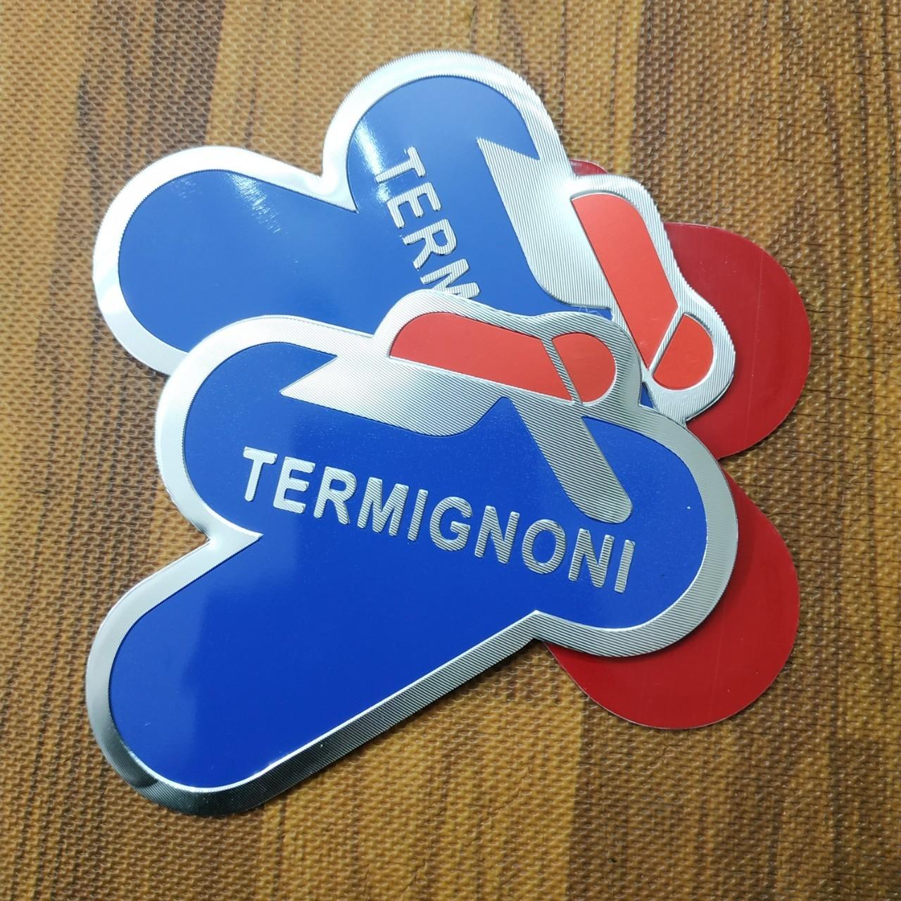 Tem nhôm dán Pô Termignoni 8.5x9 cm