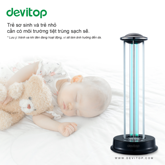 [HCM]Đèn diệt Khuẩn HANET Devitop UVC 36W