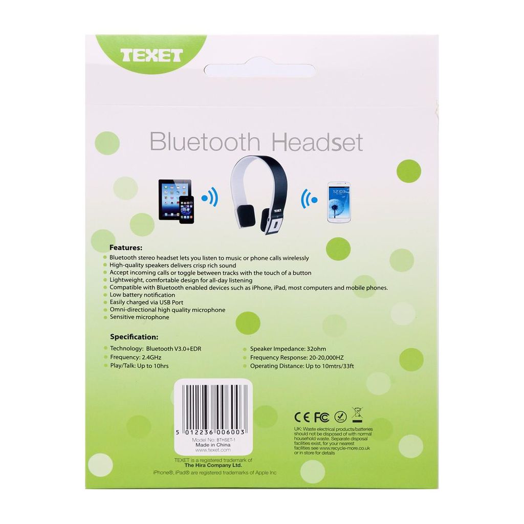 Tai nghe Bluetooth Texet BH-02