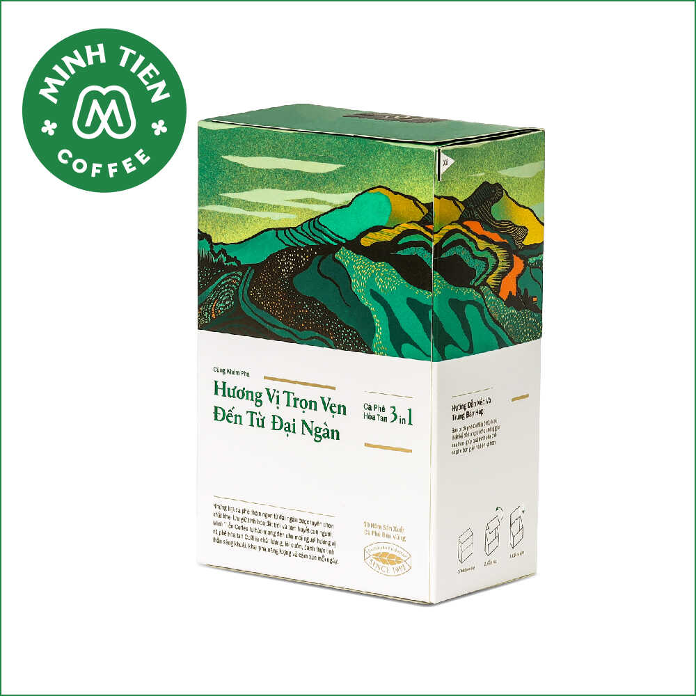 Cà phê hòa tan Coffilia  3in1 - Vị đậm 216g (18gx12 gói)
