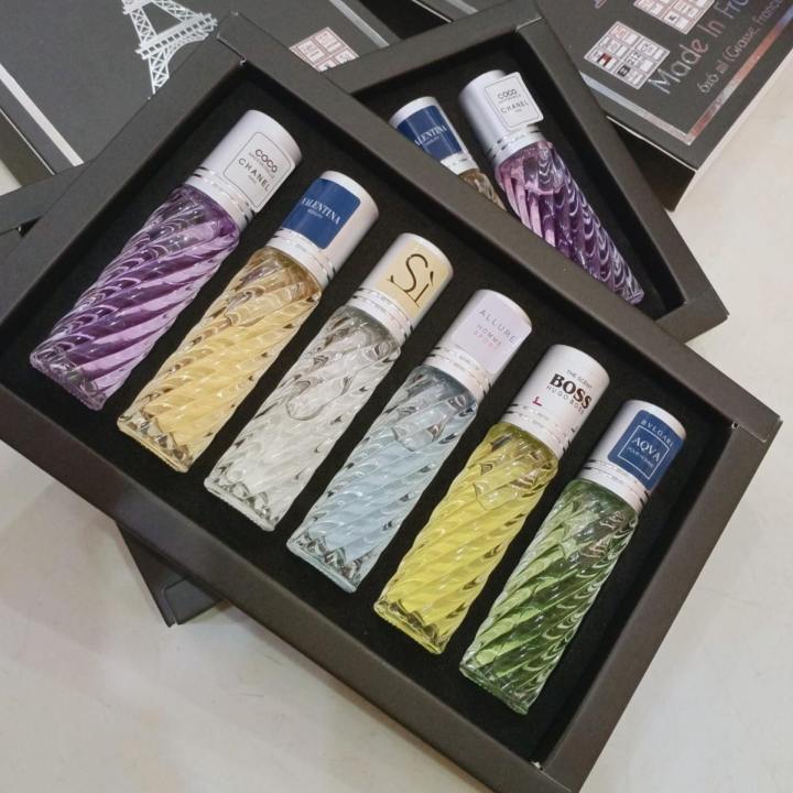 Set 6 Chai Nước Hoa Pháp dạng lăn 20ml/chai