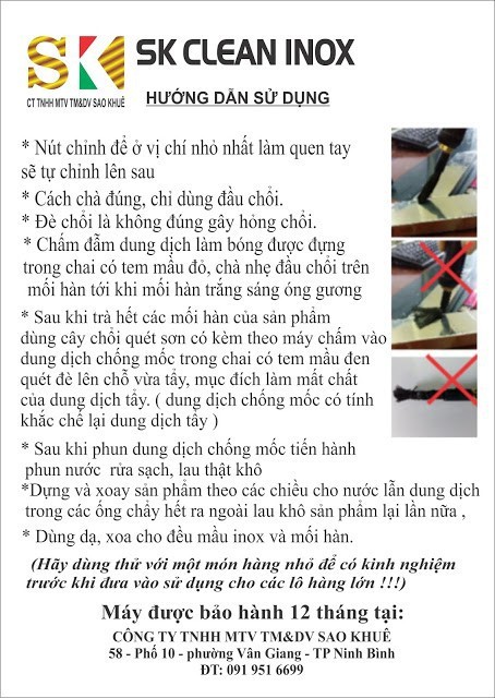 Dung dịch tẩy mối hàn inox